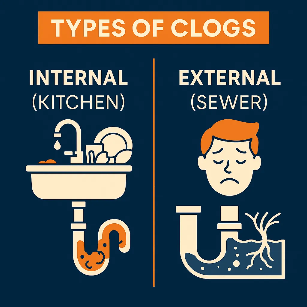 أنواع الانسدادات الشائعة في منازل العاصمة الكويت