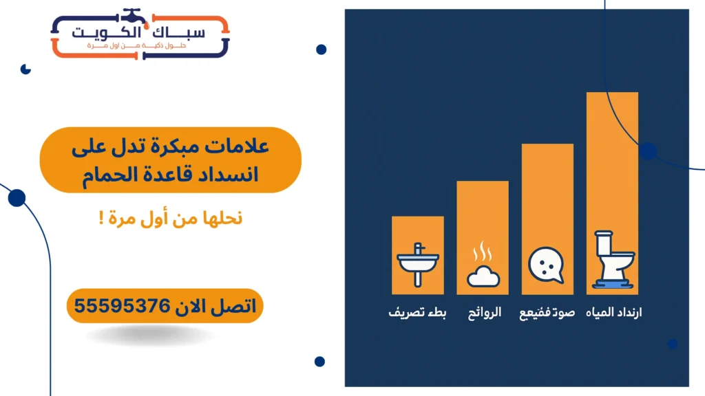 علامات مبكرة تدل على انسداد قاعدة الحمام